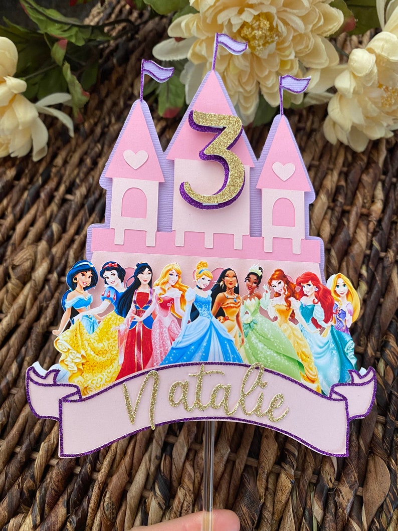 Disney Princess cake topper Disney Princesses cake topper | Etsy