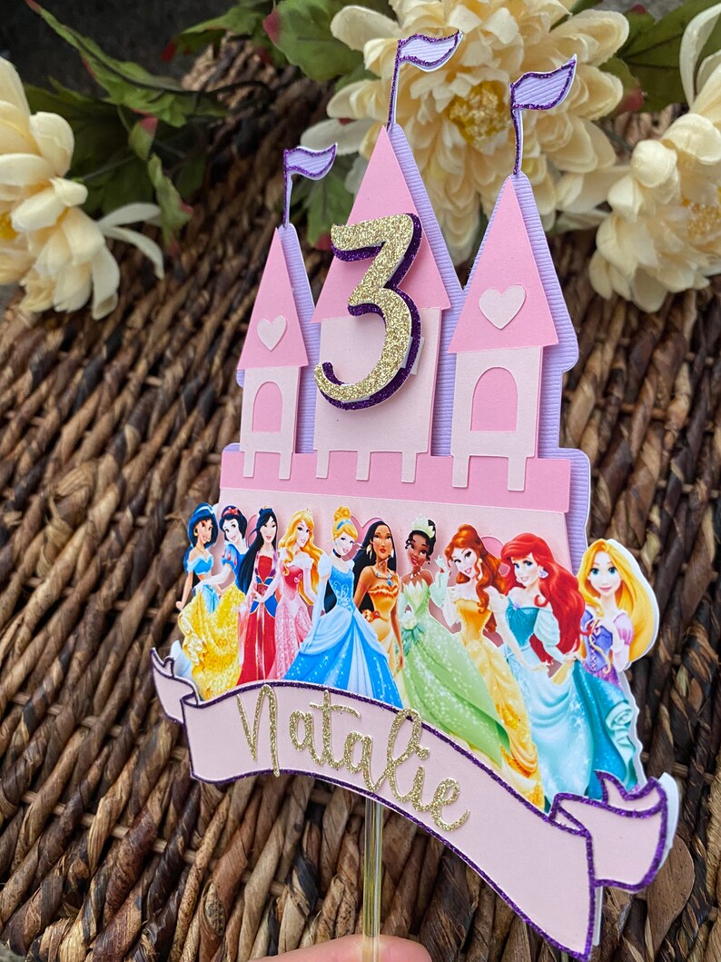 Disney Princess cake topper Disney Princesses cake topper | Etsy