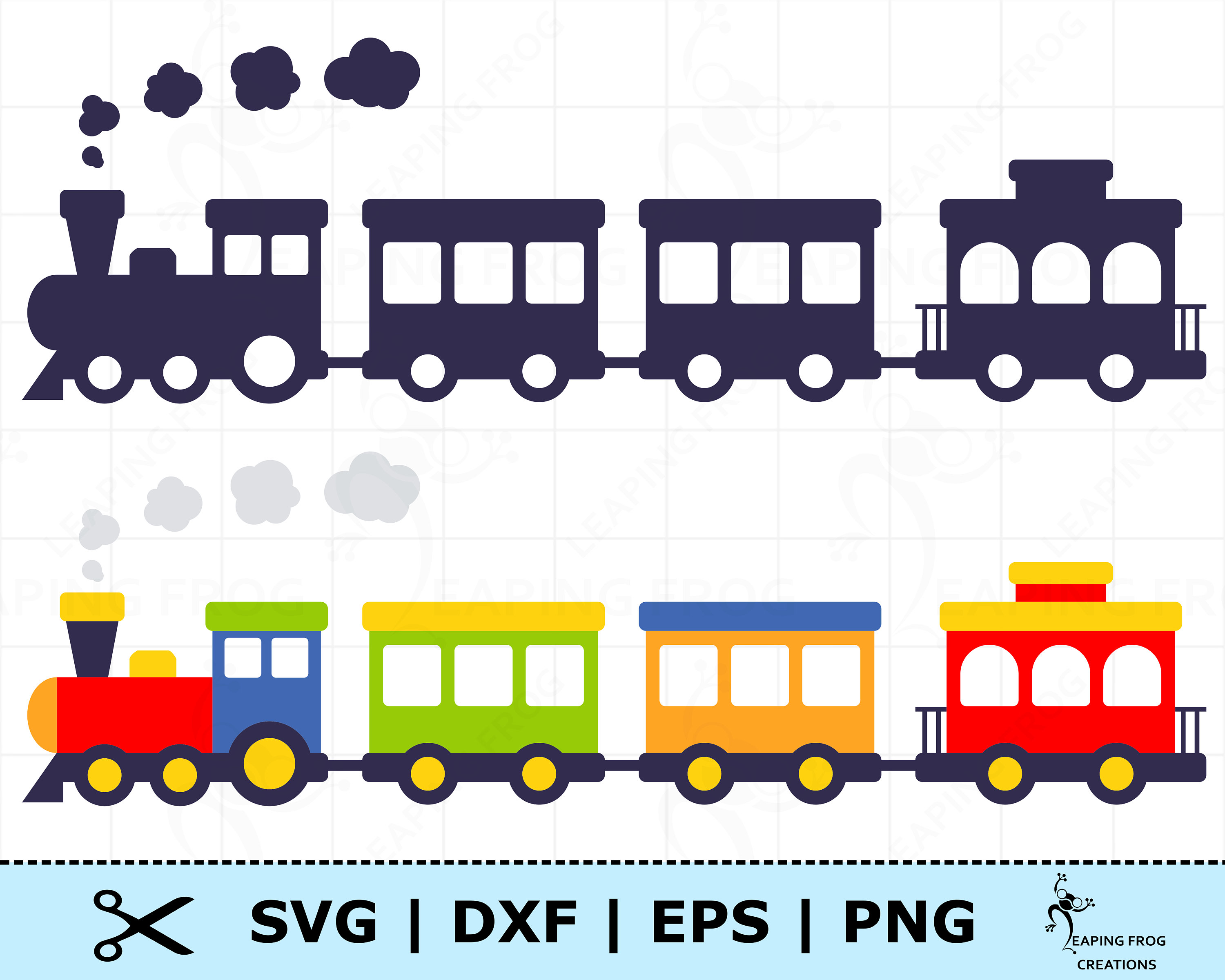 Train Silhouettes Svg Train Clipart Bundle Svg Train Svg Etsy Train ...