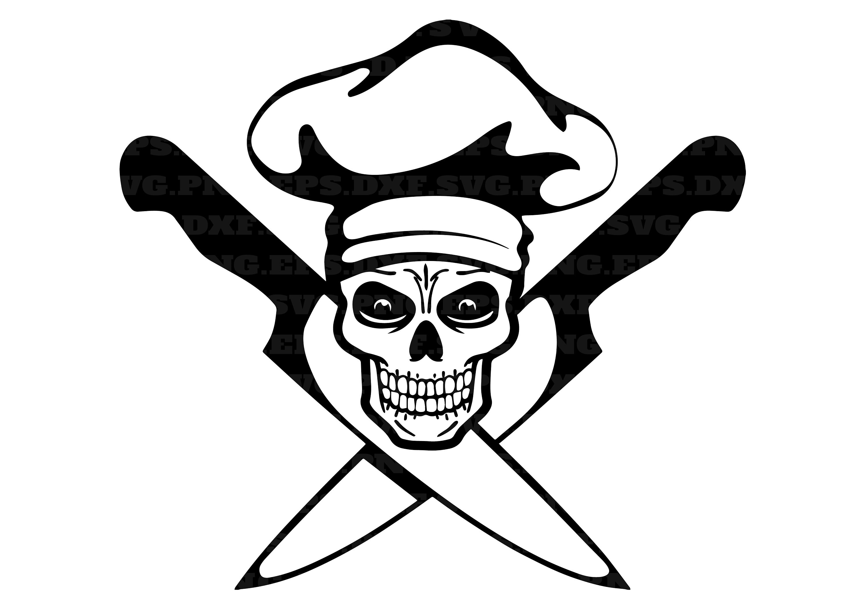 Chef Skull Svg Knife Cook Svg Kitchen Svg Cooking Svg Food Svg | Porn ...