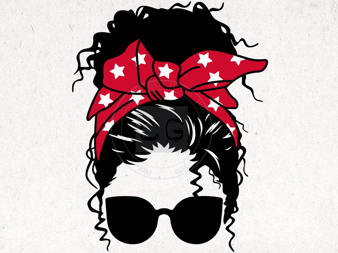 41 Messy Bun Curly Hair Svg Download Free Svg Cut Files Freebies ...