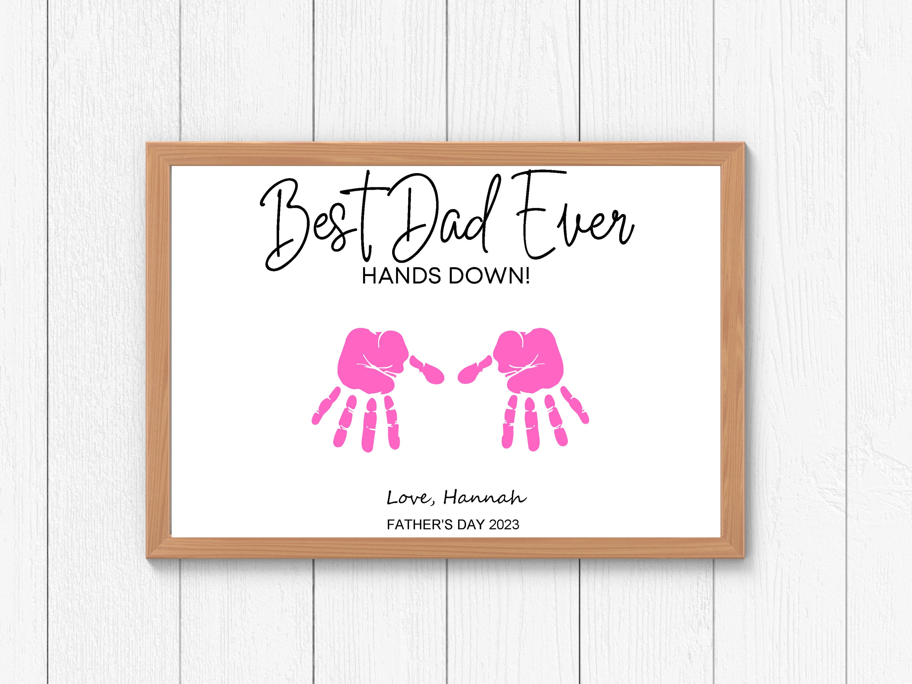 Free Hands Down Best Dad Printable (Handprint Craft For, 50% OFF