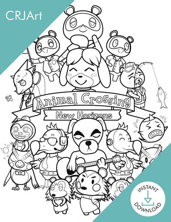 64 Coloring Pages Animal Crossing  Latest