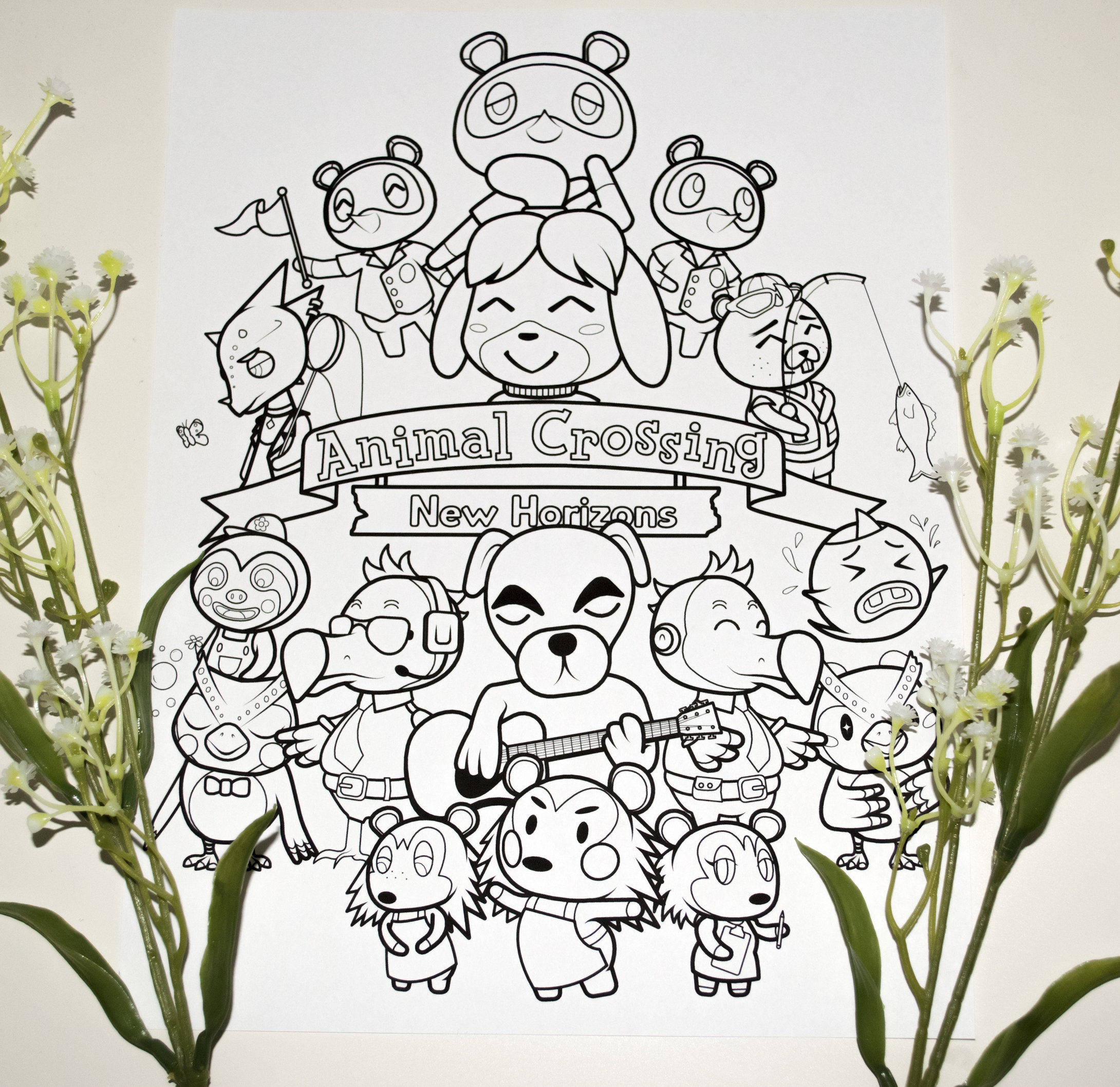 64 Coloring Pages Animal Crossing  Latest