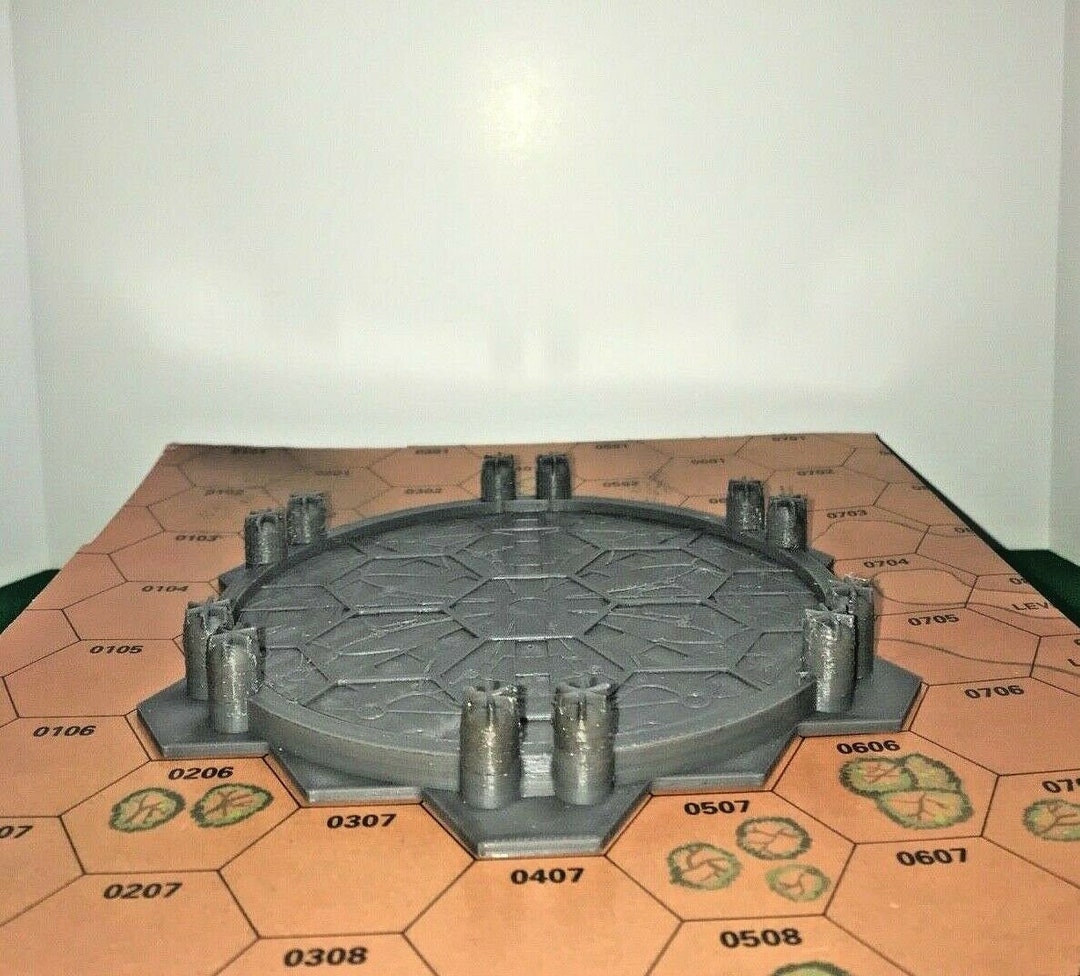 Battletech/citytech Mapscale Building Starport Landing Pad - Etsy