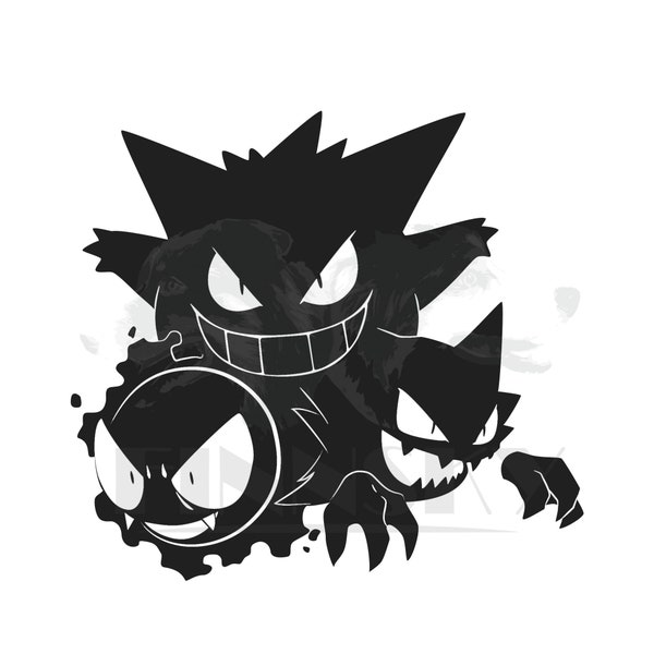 Gengar Svg Bundle - Etsy