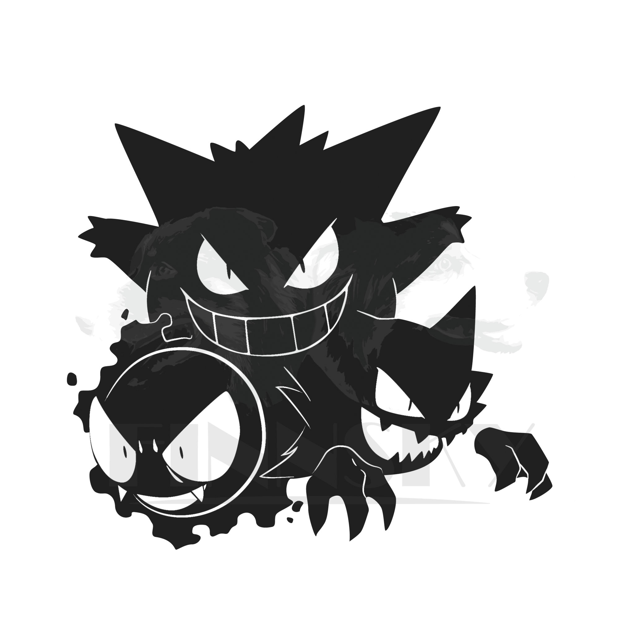 Gengar Svg Pokemon Eyes Svg Gengar Svg Bulbasaur Dxf Etsy | Images and ...