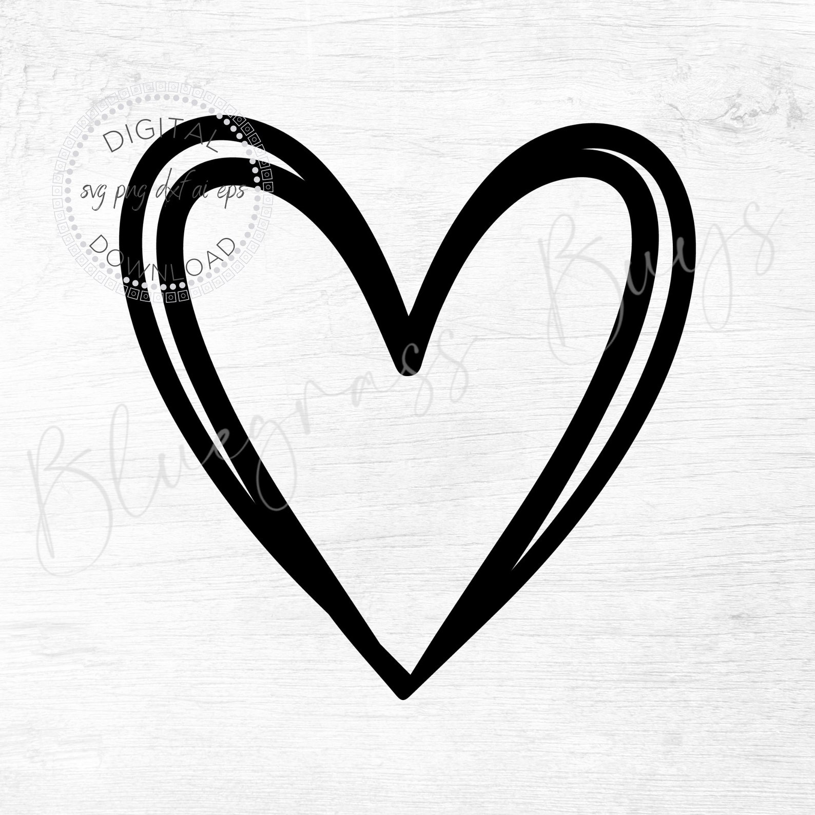 Heart With Outline SVG