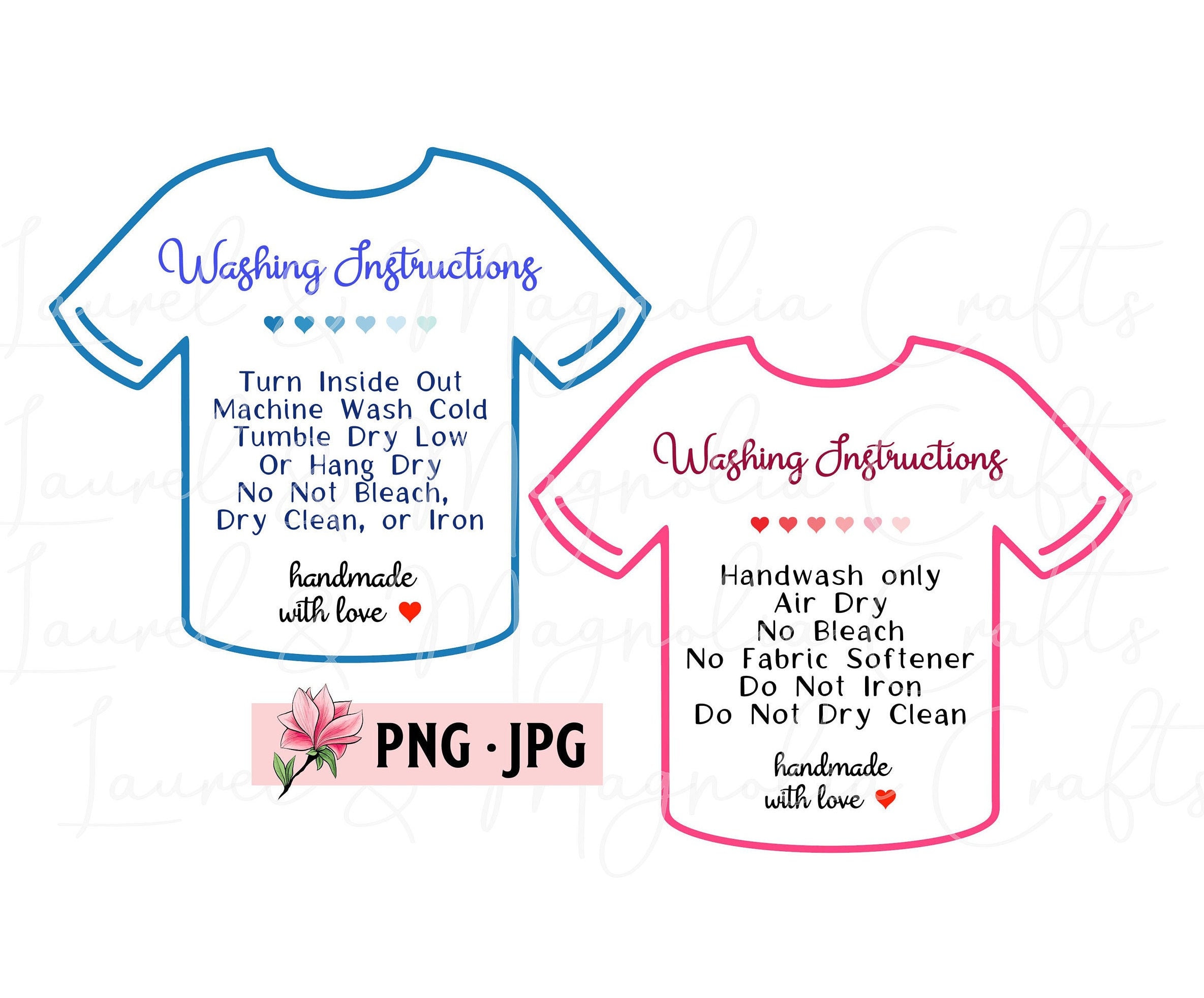 T-Shirt Care Instructions Template Free