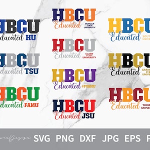 HBCU Educated University Svg HBCU Educated College Png Hbcu Bundles ...