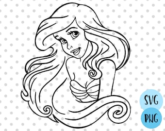 Download Ariel Svg Etsy