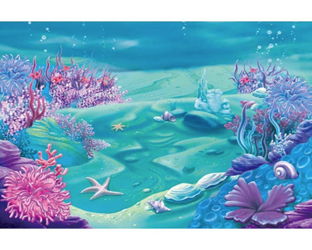 Buy Ocean Photo Backdrop Under the Sea Party Decorations Mermaid Online in  India - Etsy