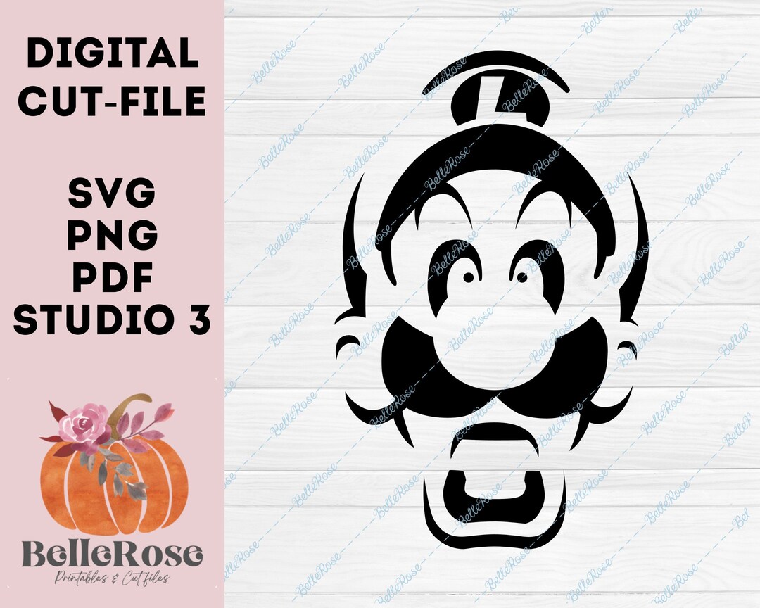 Luigi's Mansion Inspired Decal SVG Digital Cut File for - Etsy