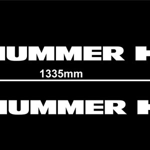 HUMMER H3 2pcs Side Stripe Body Decal Vinyl Graphics Sticker - Etsy