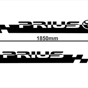 Toyota PRIUS 2pcs Side Stripe Body Decal Vinyl Graphics Sticker Logo ...