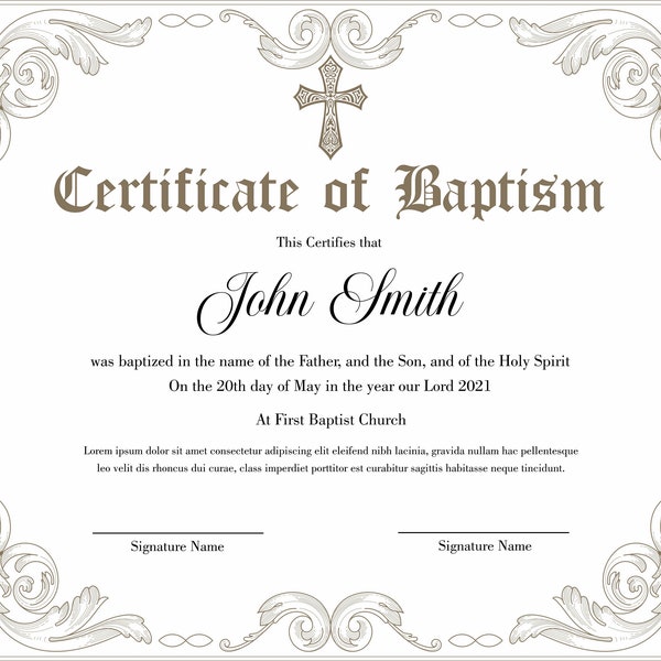 Printable Baptism - Etsy