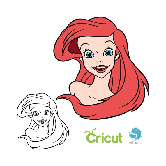 2 Ariel SVG Bundle SVG for Cricut and Silhouette Cutting - Etsy