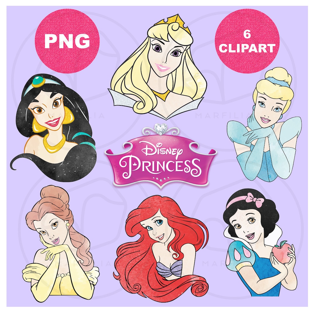 Princess PNG Clipart Descarga Digital Instantánea Para Planchar O ...