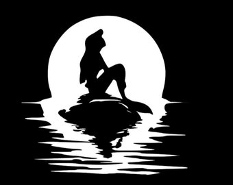 Little Mermaid Decal - Etsy