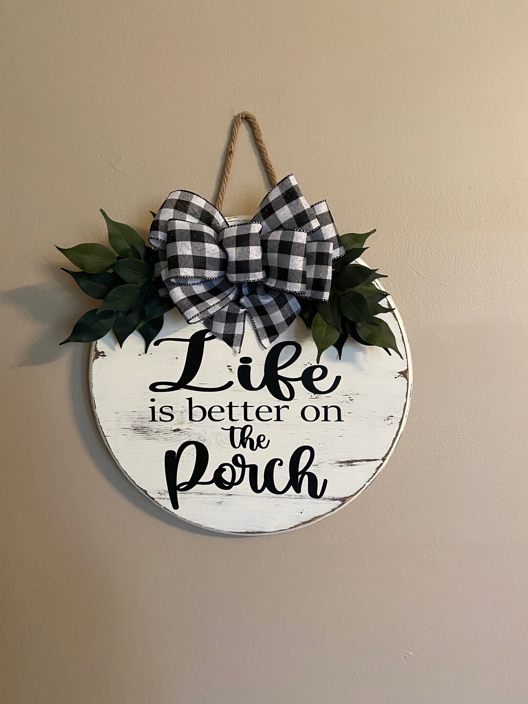 Life is Better on the Porch, Porch Sign, Back Door Sign, Wall Sign ...