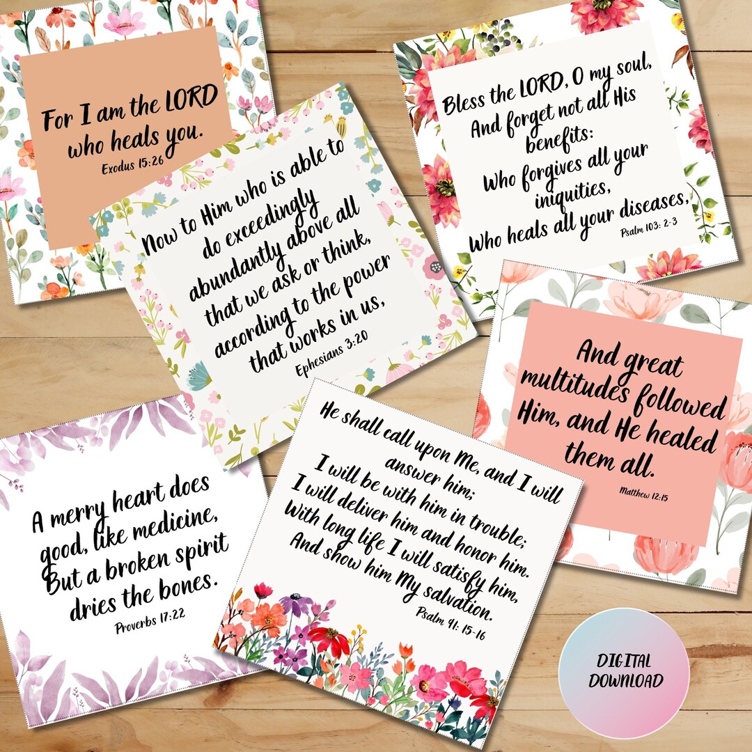 Healing Cards Encouraging Printable Cards Positive - Etsy