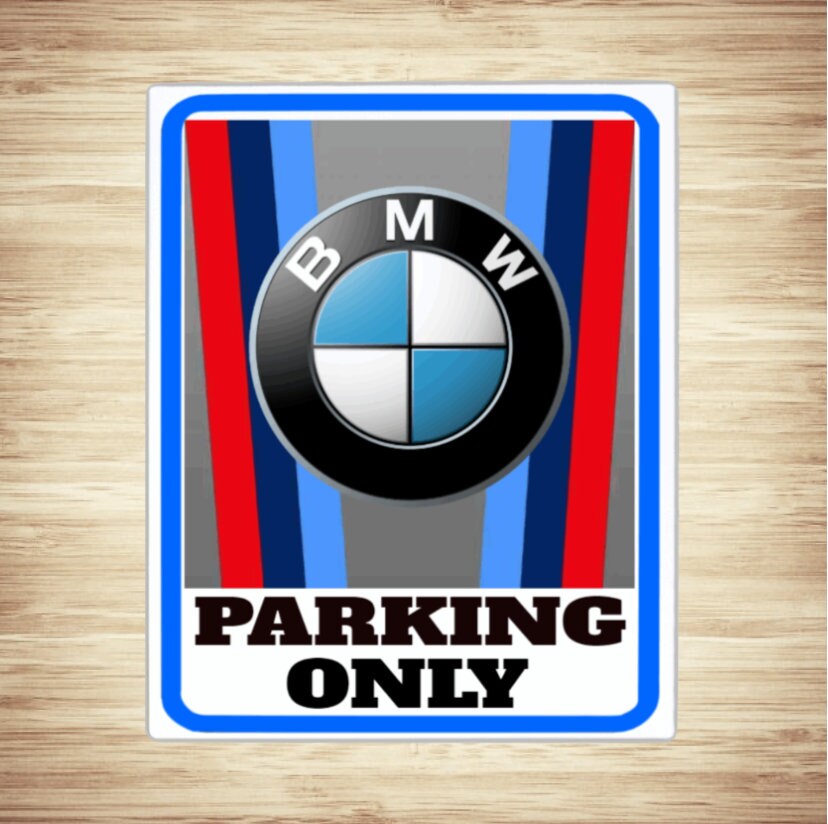 BMW Style BMW Parking Only Aluminum Wall Sign M2 M3 M4 M5 M8 | Etsy