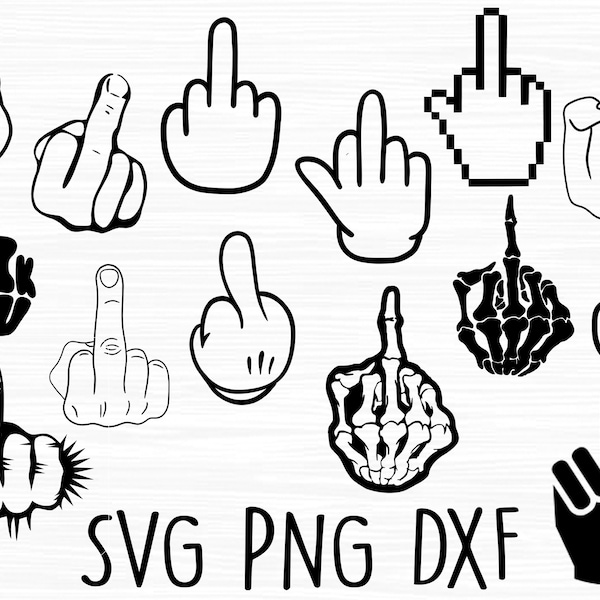 Middle Finger Image Svg - Etsy