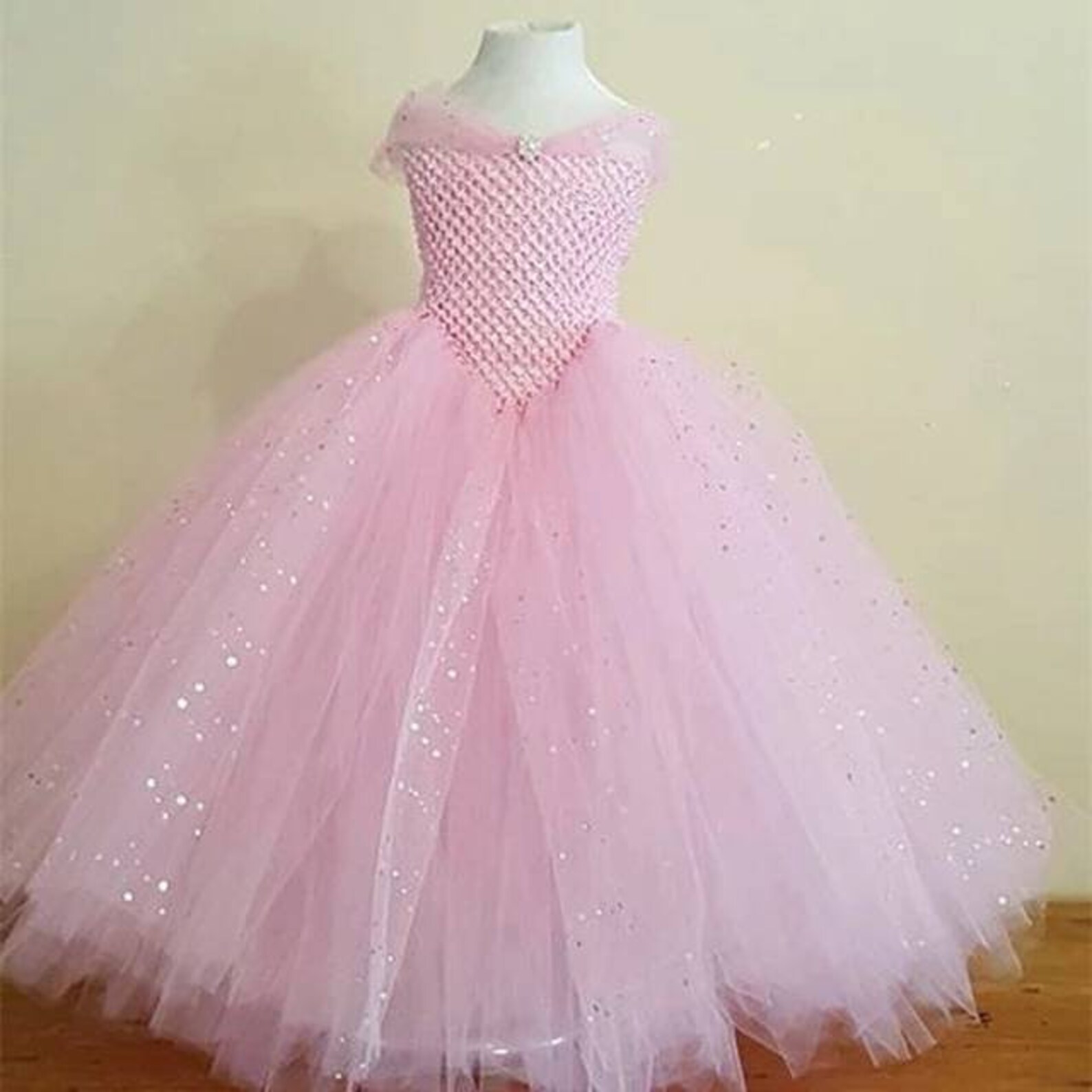 Stunning full length princess dress with glitter | Etsy