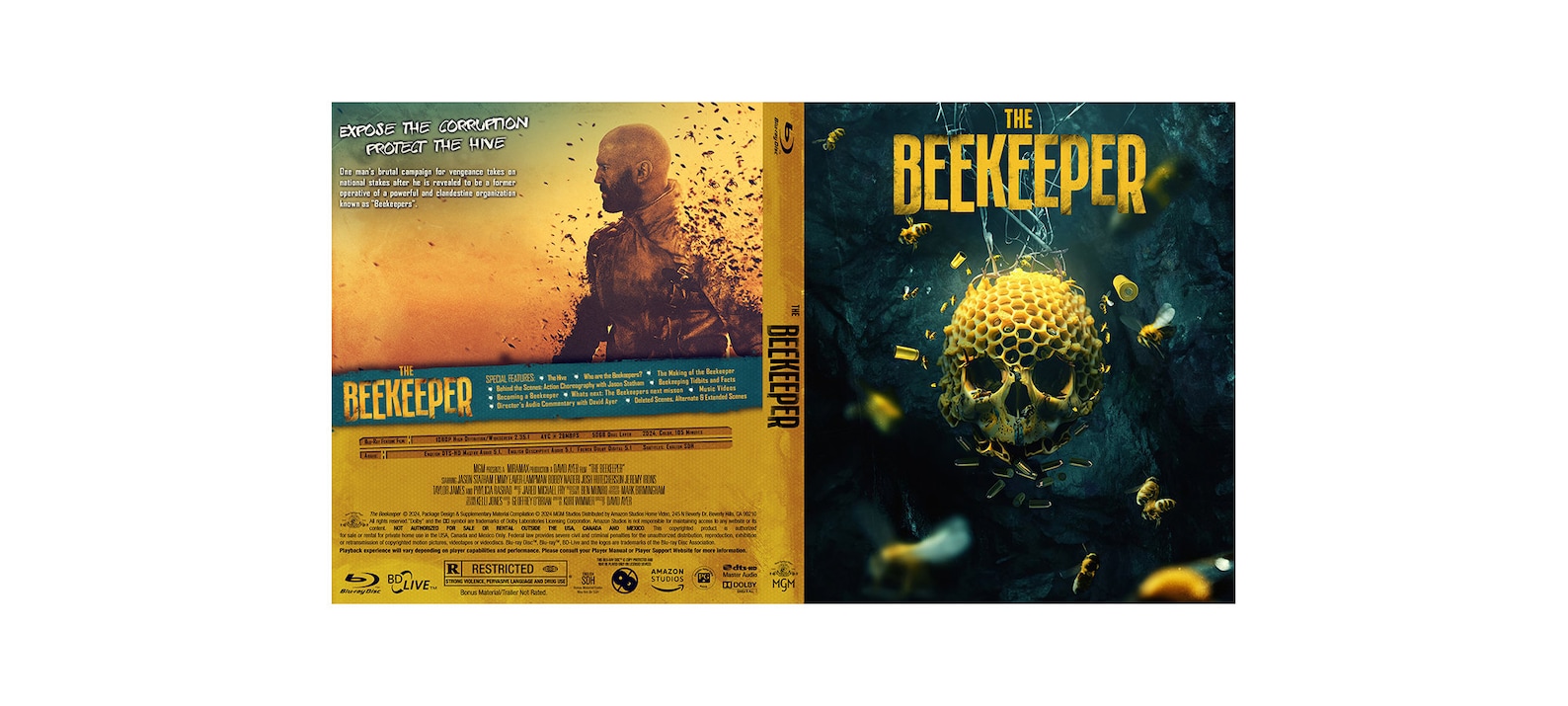 Custom the Beekeeper Blu-ray W/ Case - Etsy