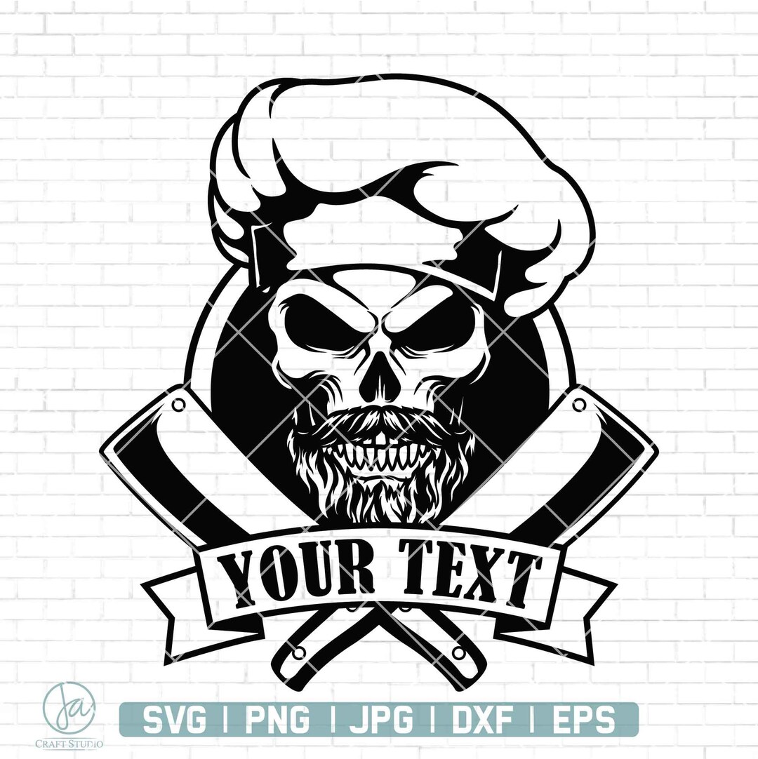 Badass Chef Svg Skull Chef Svg Master Chef Svg Chef Svg - Etsy