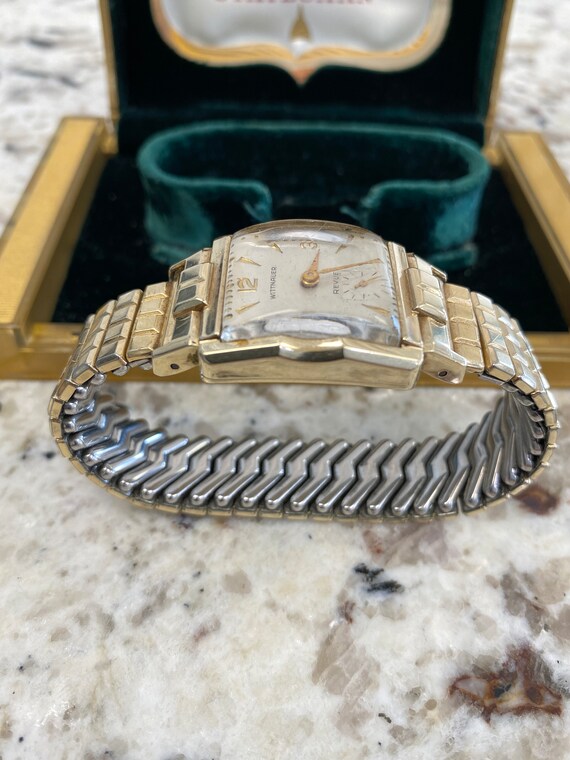 Exquisite  Wittnauer REVUE 10k Gold Filled  Mecha… - image 9