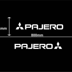 MITSUBISHI PAJERO 2pcs Stripes Vinyl Decals Stickers Logo | Etsy