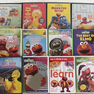 Sesame Street Dvds // Sold Individually // Vintage Children's DVD ...