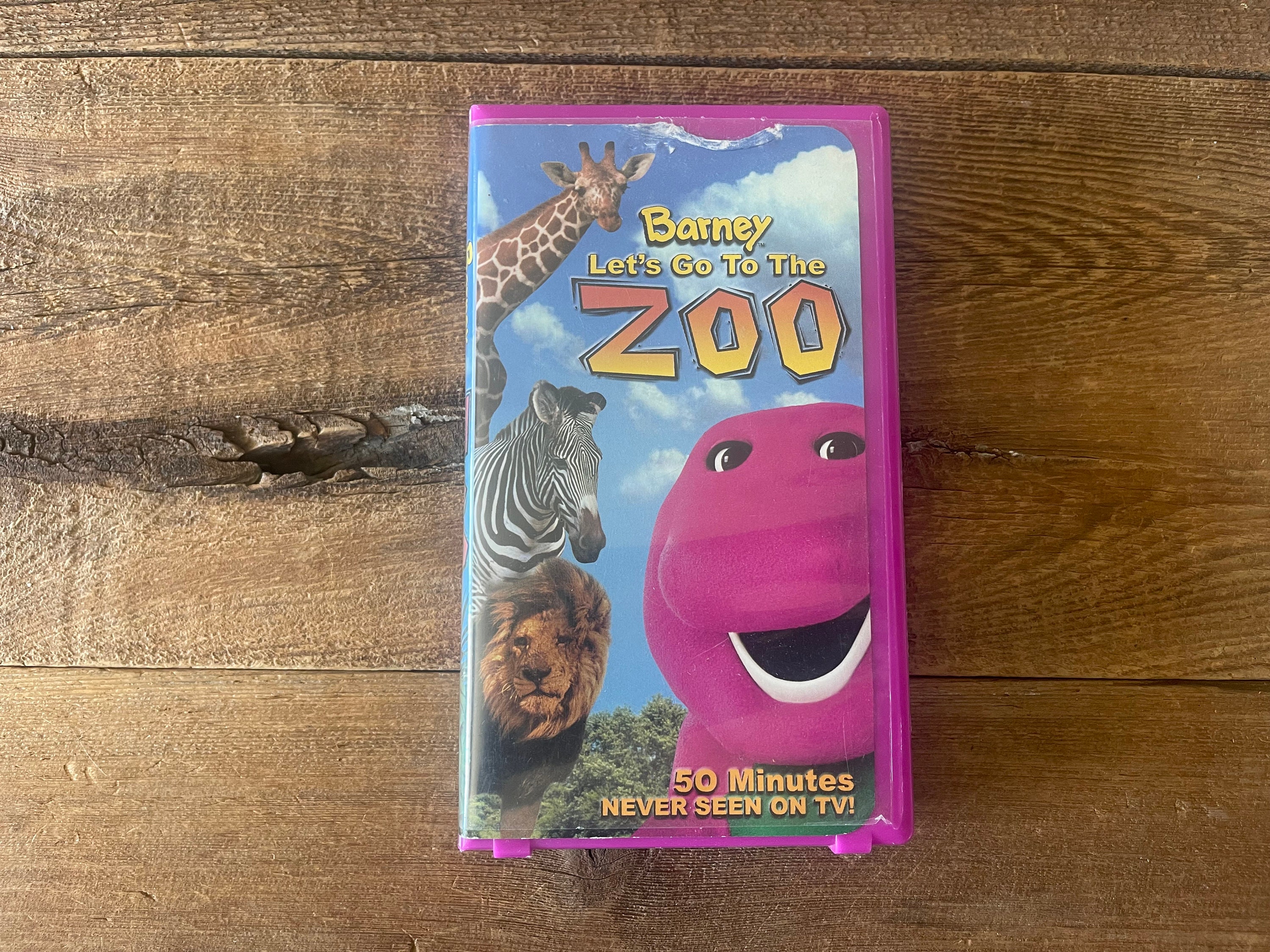 Vintage Barney VHS // Let's Go to the Zoo // 2001 - Etsy