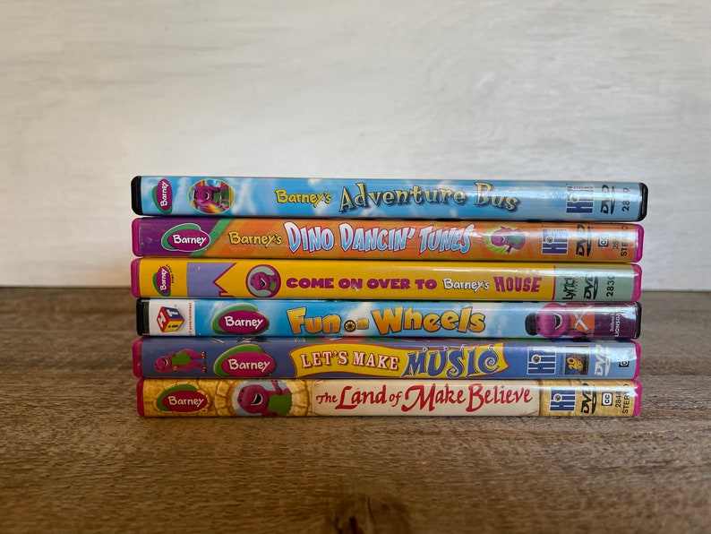 You Choose Vintage Barney DVDS // You Choose // Early 2000's - Etsy