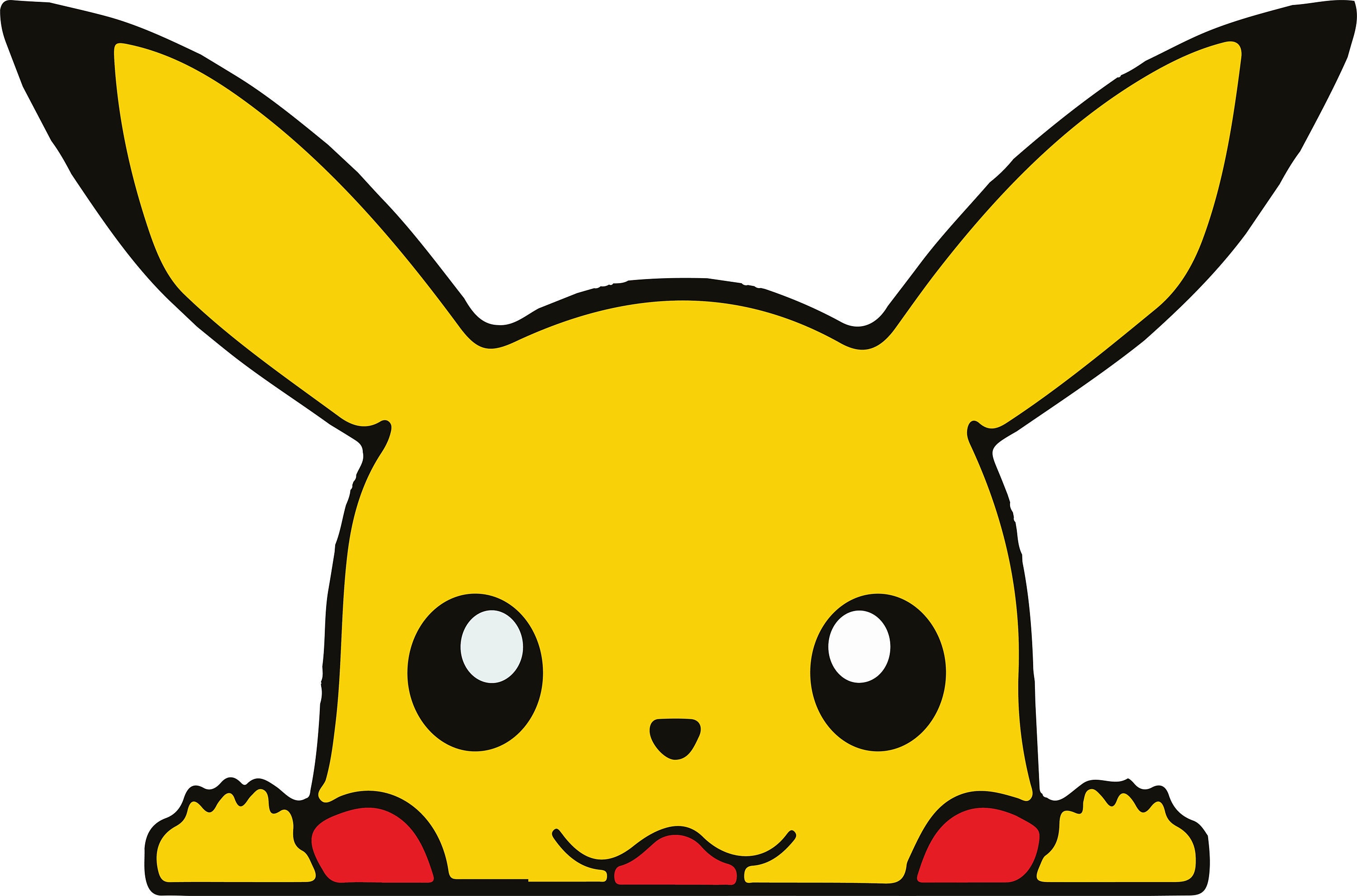 Pikachu Face SVG