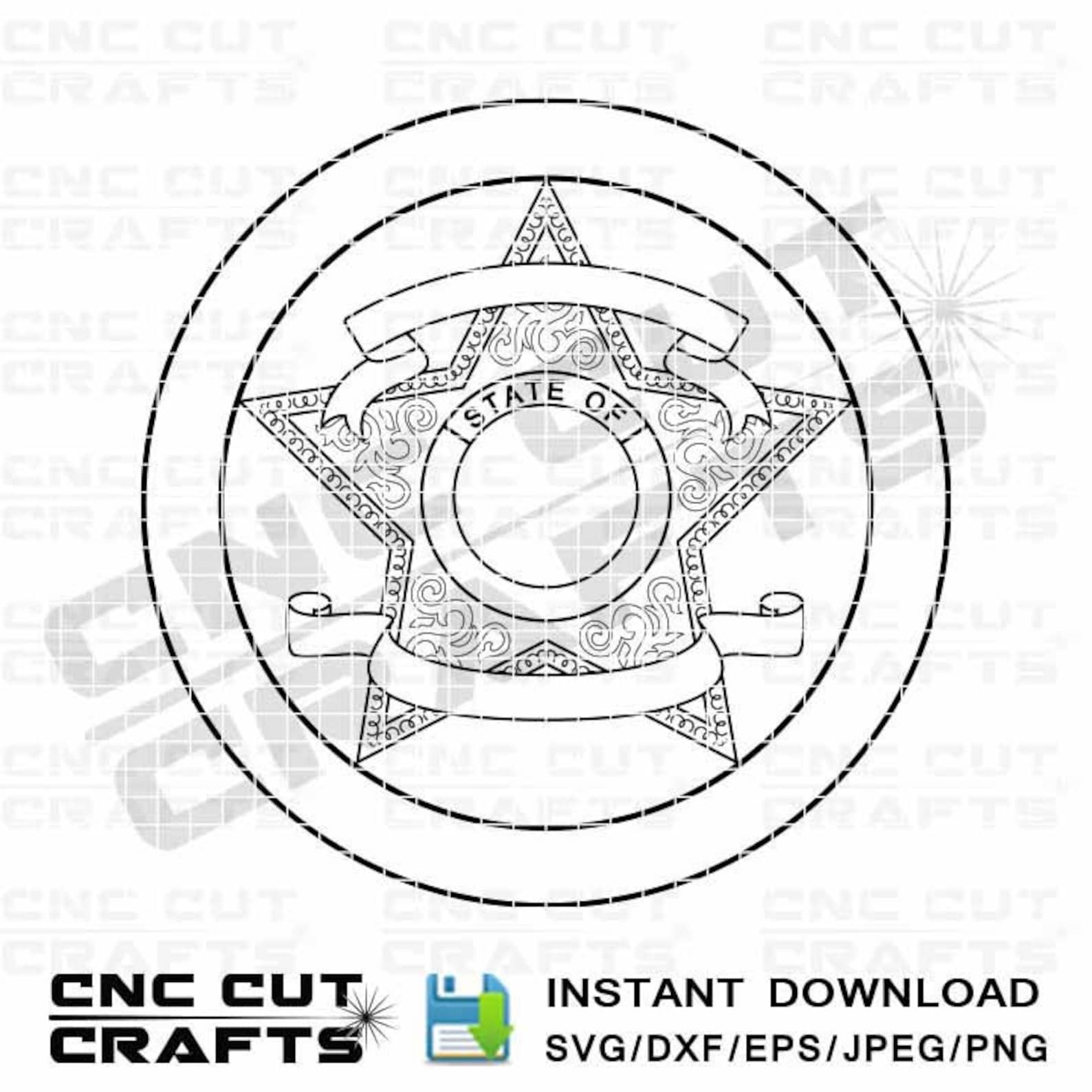 Editable Sheriff Badge Template