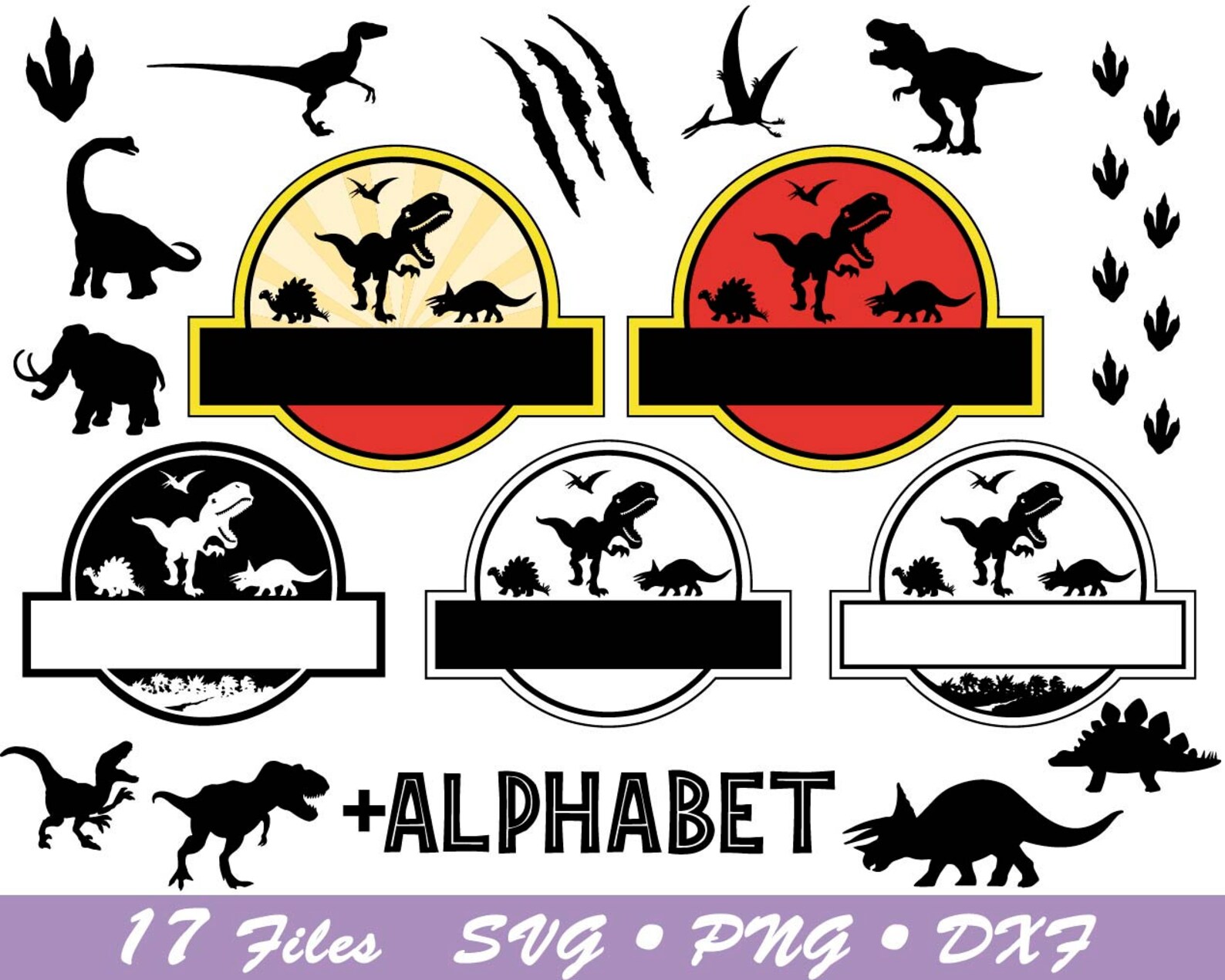 Jurassic Park Birthday Template Svg Dinosaur T Rex Svg Etsy