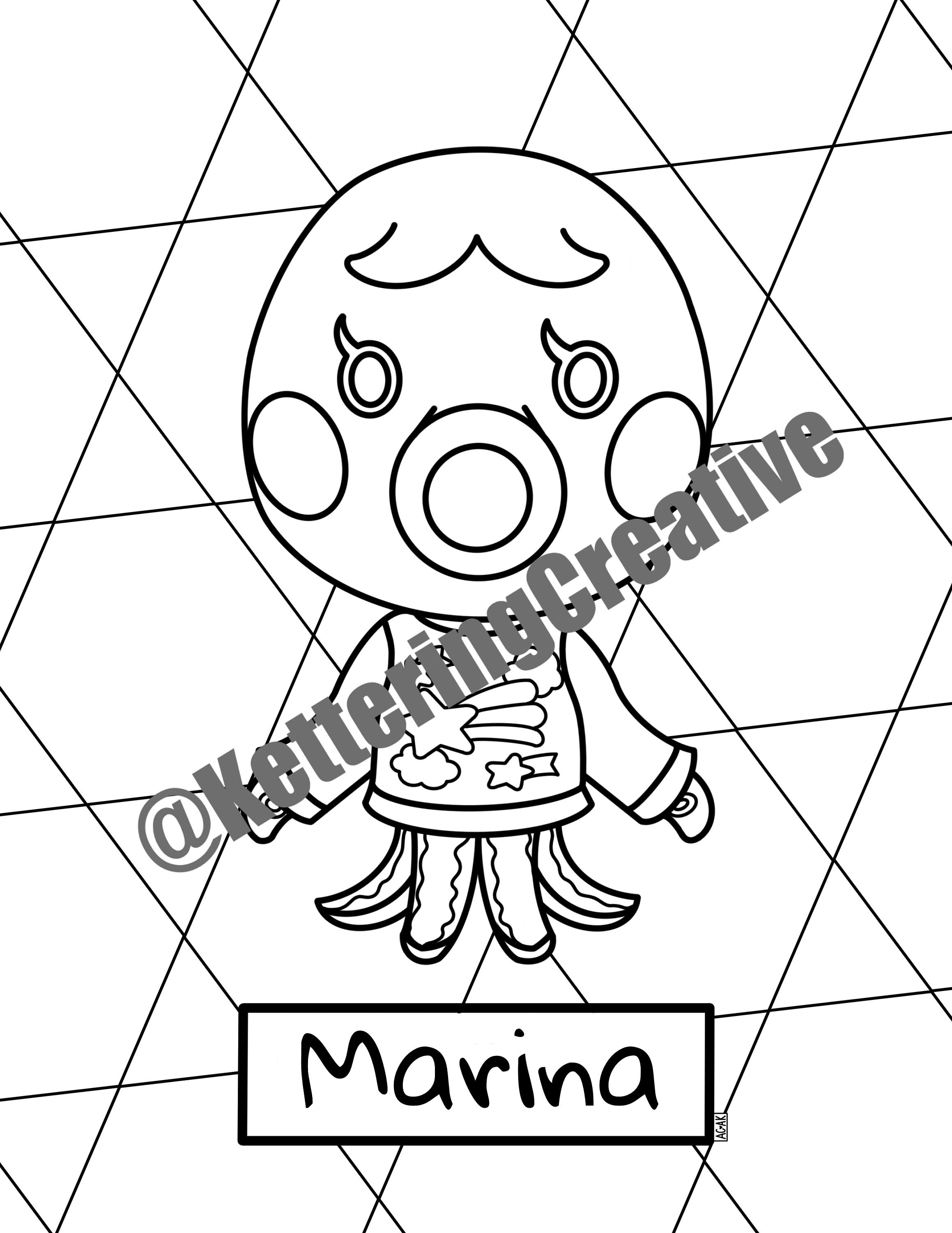 64 Coloring Pages Animal Crossing  Latest