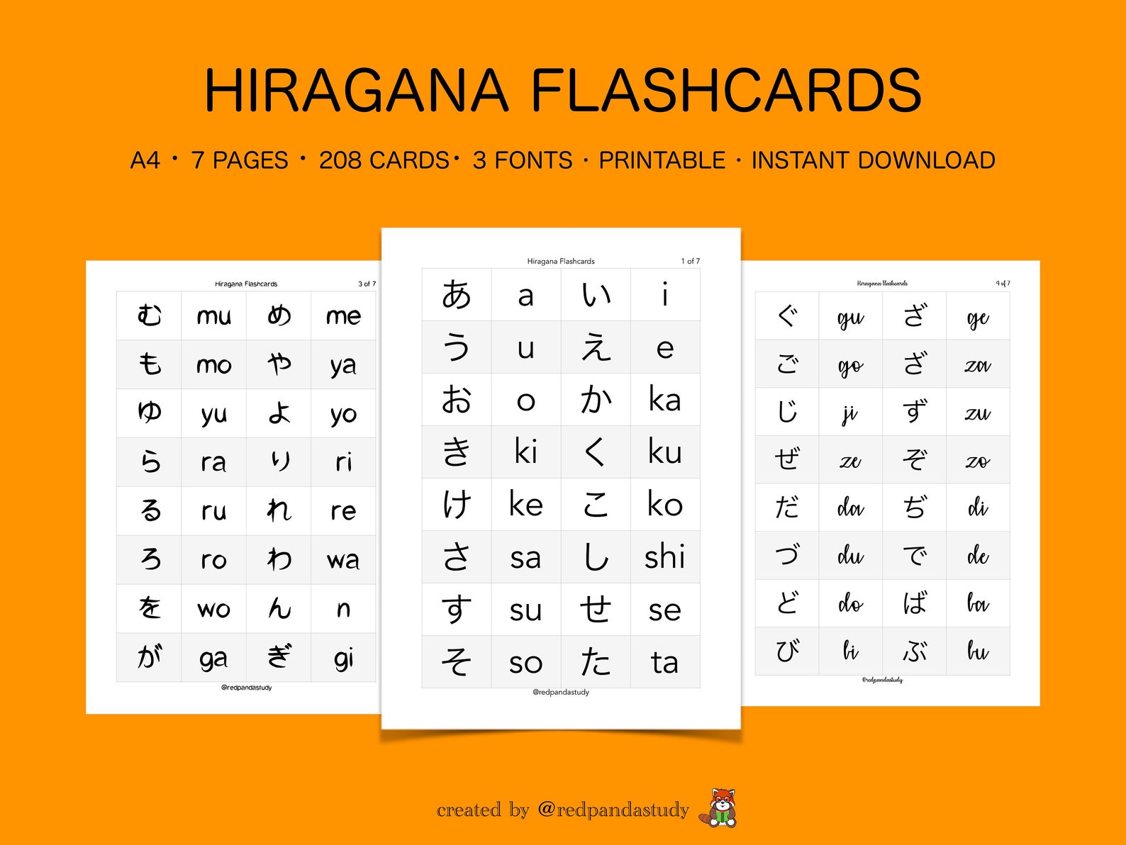 Hiragana Printable Flashcards | Francesco Printable