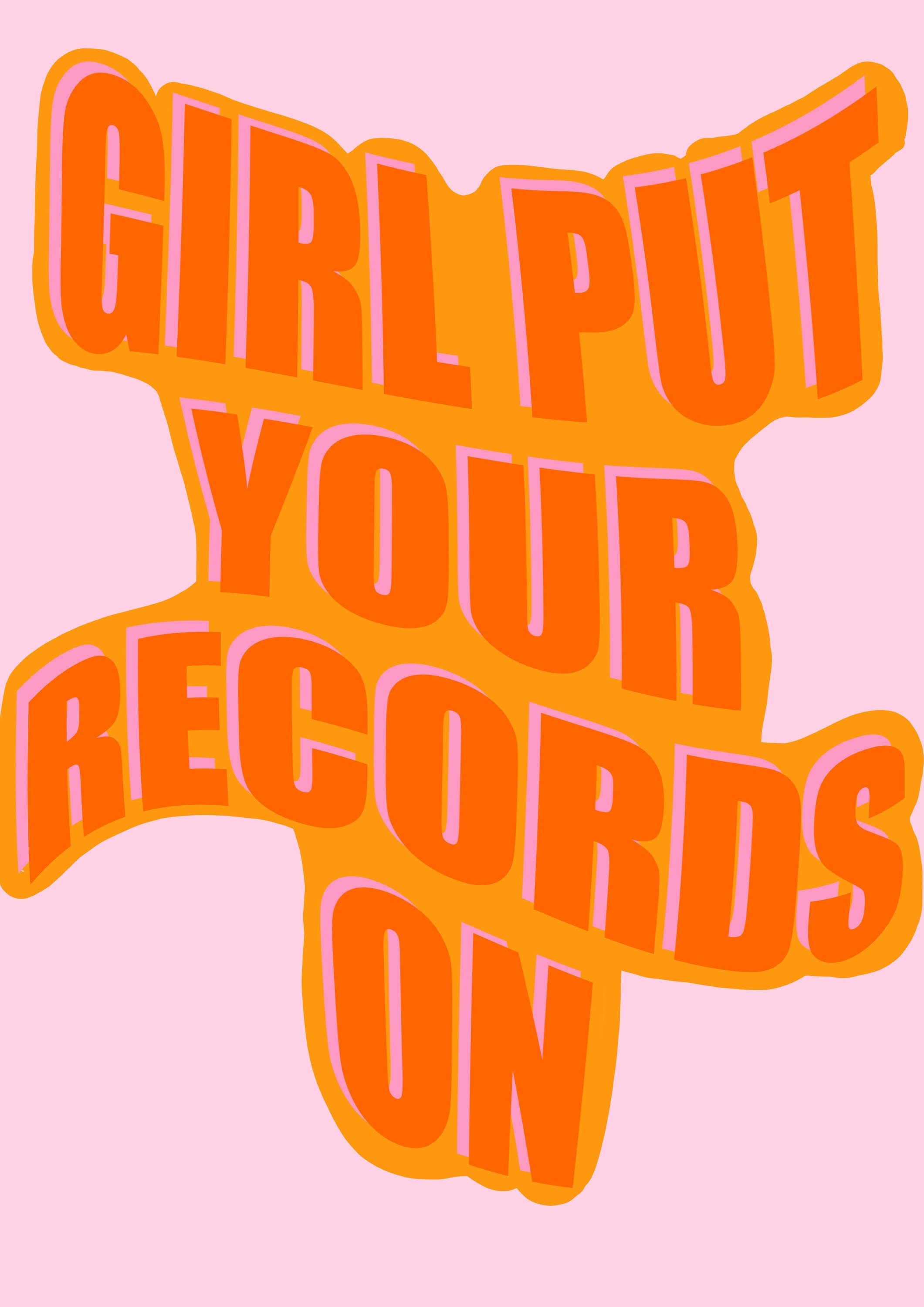 Girl Put Your Records On Print | Etsy