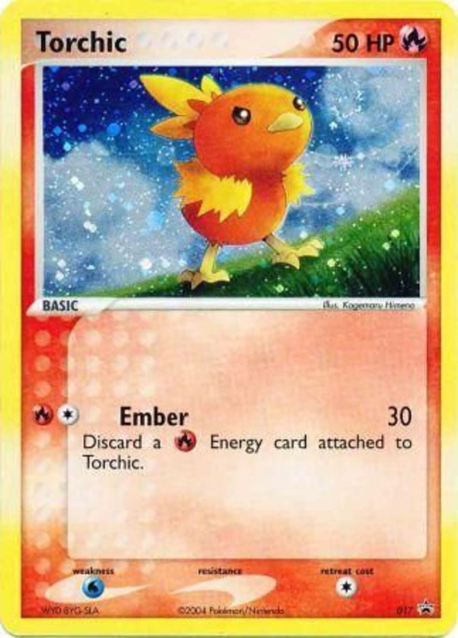 Torchic 017 Holo Promo Pokemon Promo Cards | Etsy