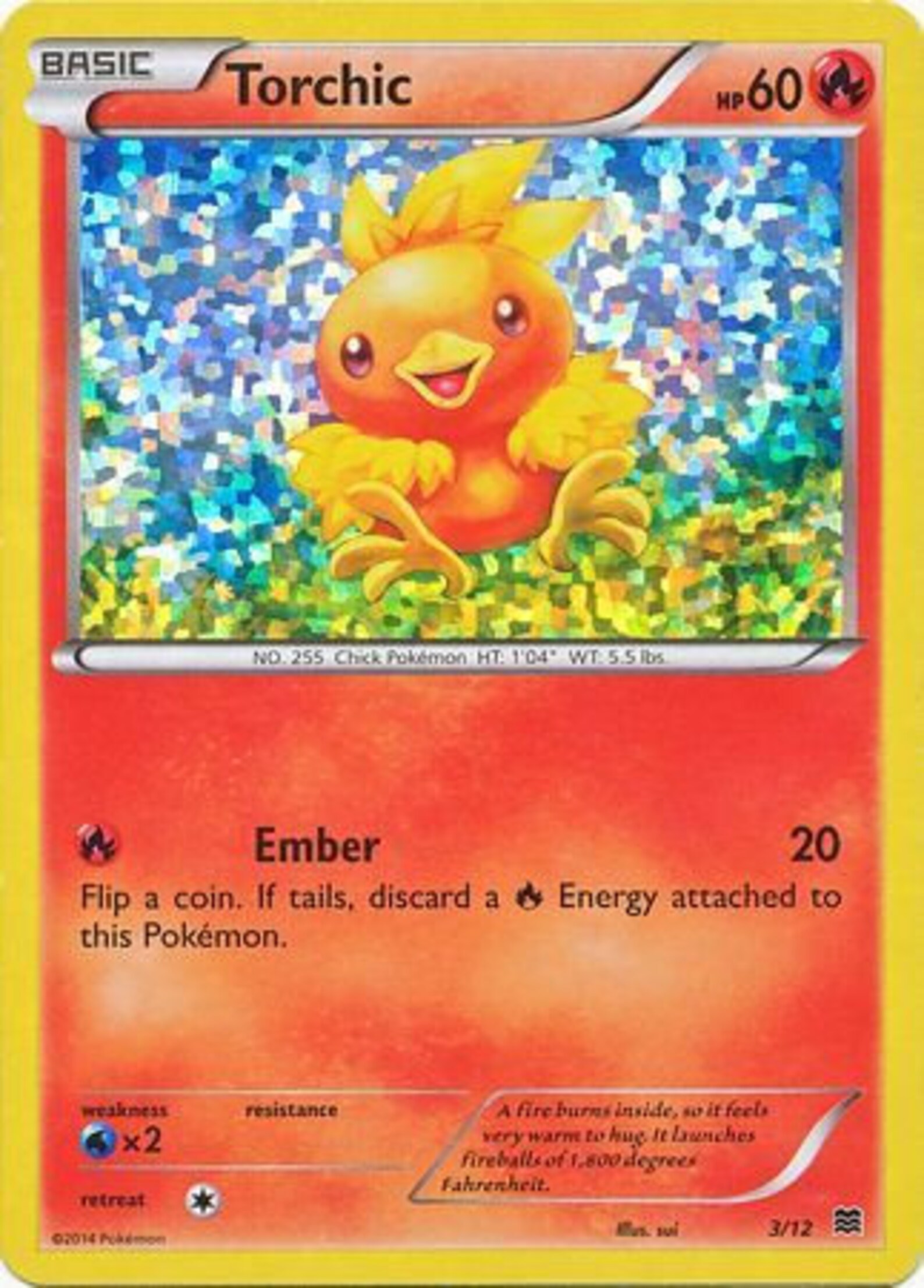 Torchic 3/12 McDonald's Holo Promo Pokemon | Etsy