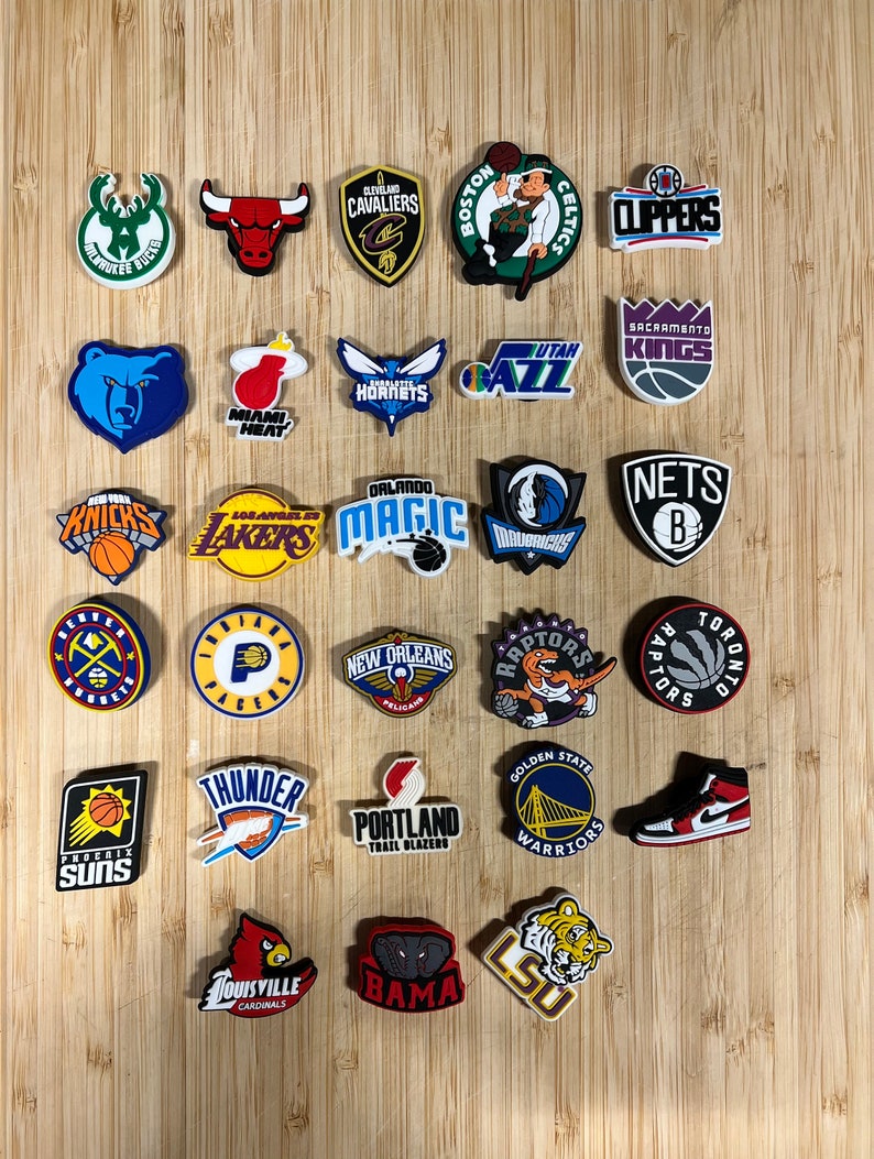 NBA Croc Charms / Jibbitz Bucks Lakers Heat Celtics Suns - Etsy Australia