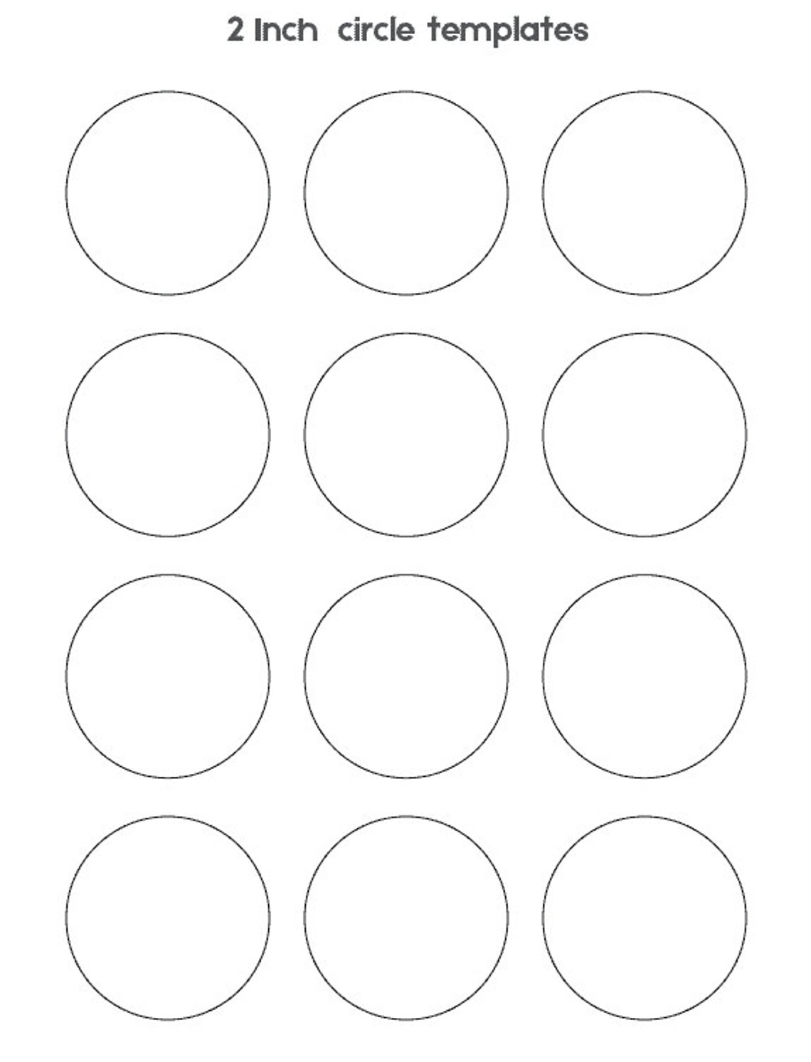 Blank Circle Template - Printable Word Searches