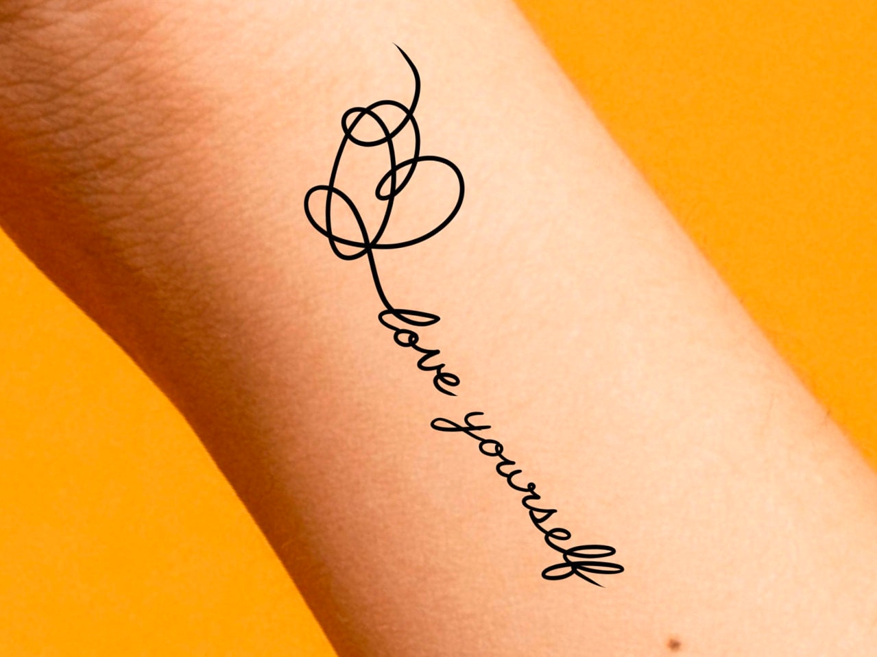 Buy Love Yourself Butterfly Temporary Tattoo Online in India  Etsy