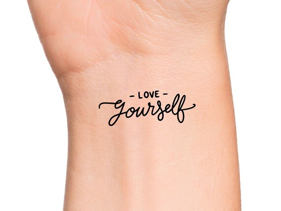 BTS Love yourself tattoo  Love yourself tattoo Tattoos Pattern tattoo