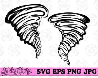 Tornado Svg/ Hurricane Svg/ Typhoon Svg/ Storm Svg/ Clipart/ Decal ...