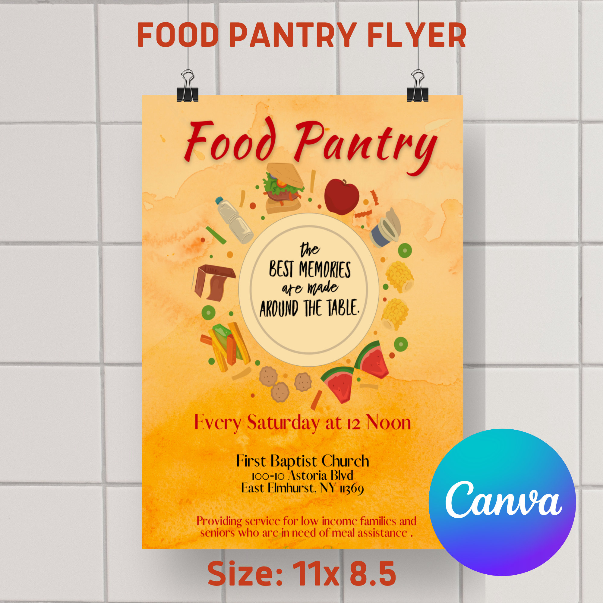 Food Pantry Flyer Template Free