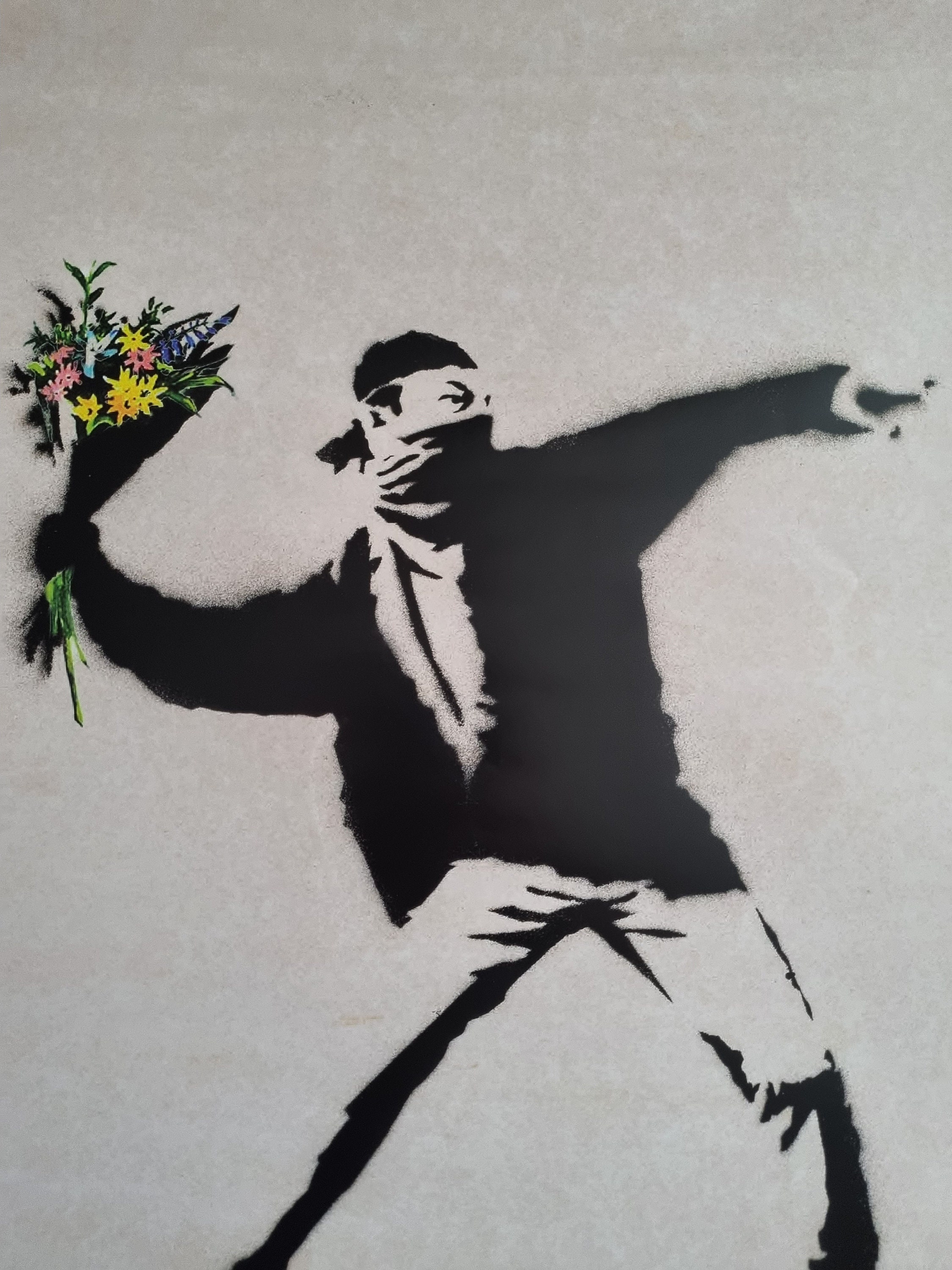 Banksy Flower Thrower Original